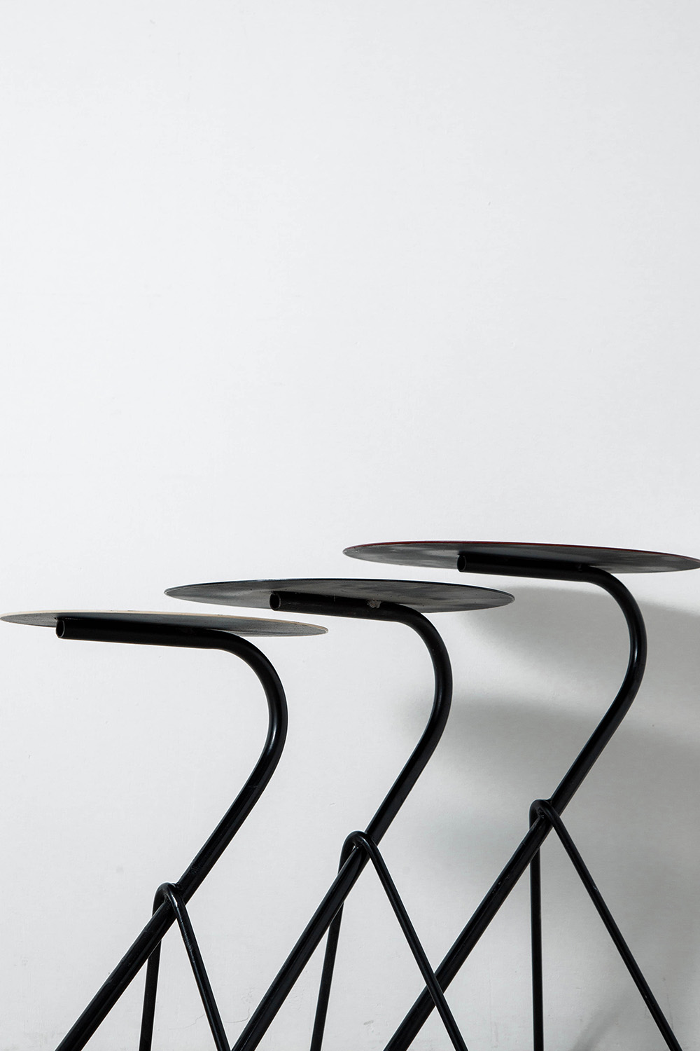 Nest Table Set by Michel Buffet in Steel
