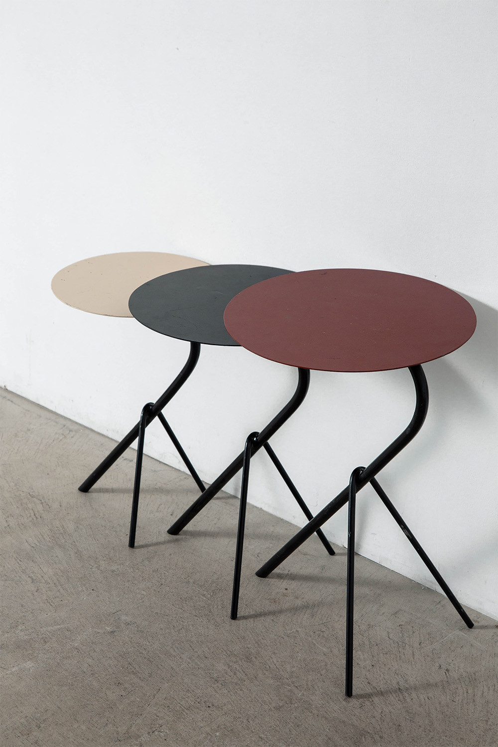 Nest Table Set by Michel Buffet in Steel