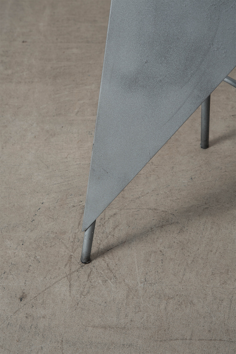 Counter Stool by Kristian Gavoille for Disform in Shilver and Metal