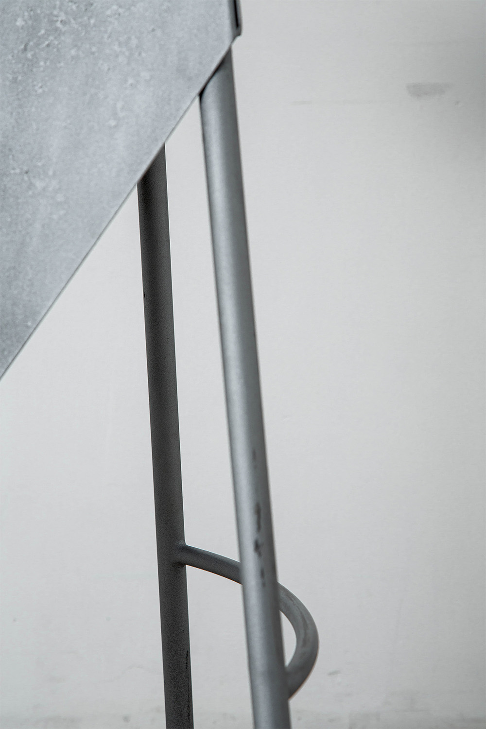 Counter Stool by Kristian Gavoille for Disform in Shilver and Metal