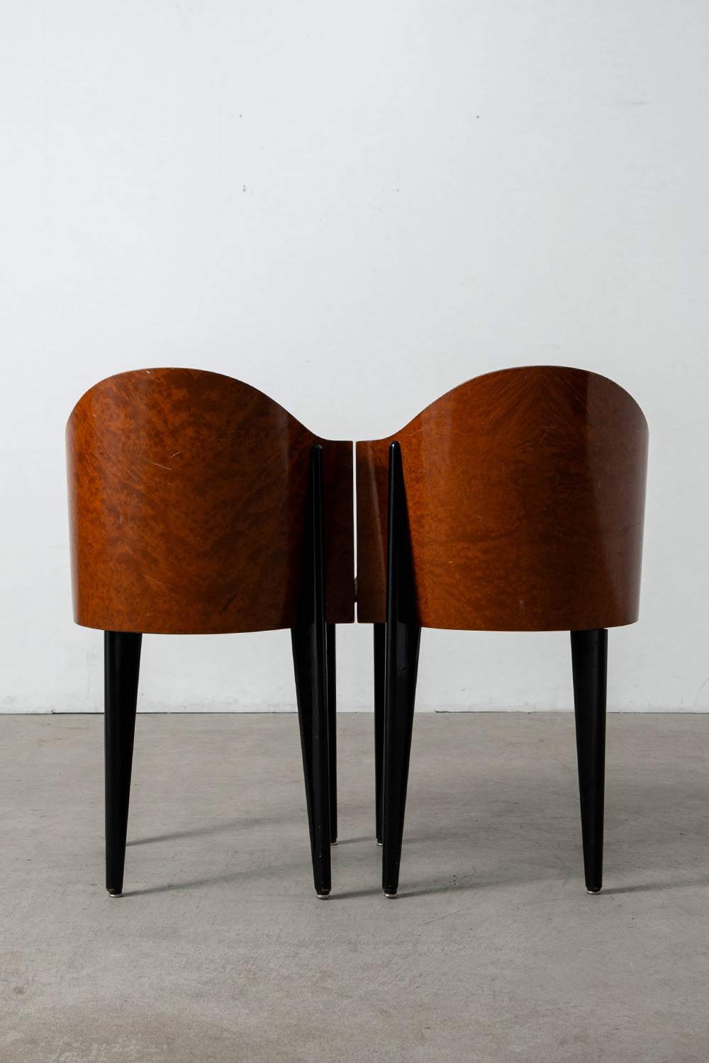 ‘Toscana’ Chair by Piero Sartogo for Saporiti in Wood and Fabric