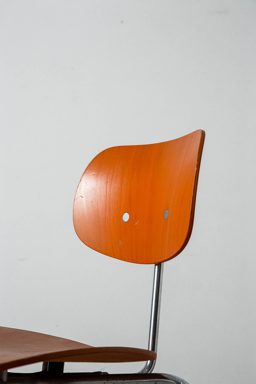 ‘SE 68’ Chair by Egon Eiermann for Wilde + Spieth in Wood and Steel