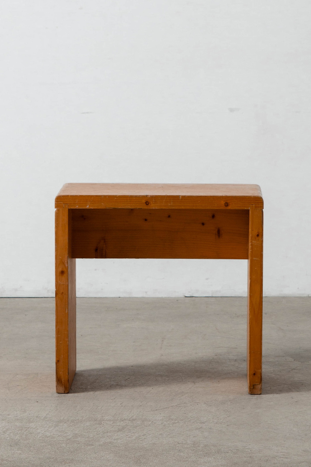 Stool by Charlotte Perriand for Les Arcs in Pine