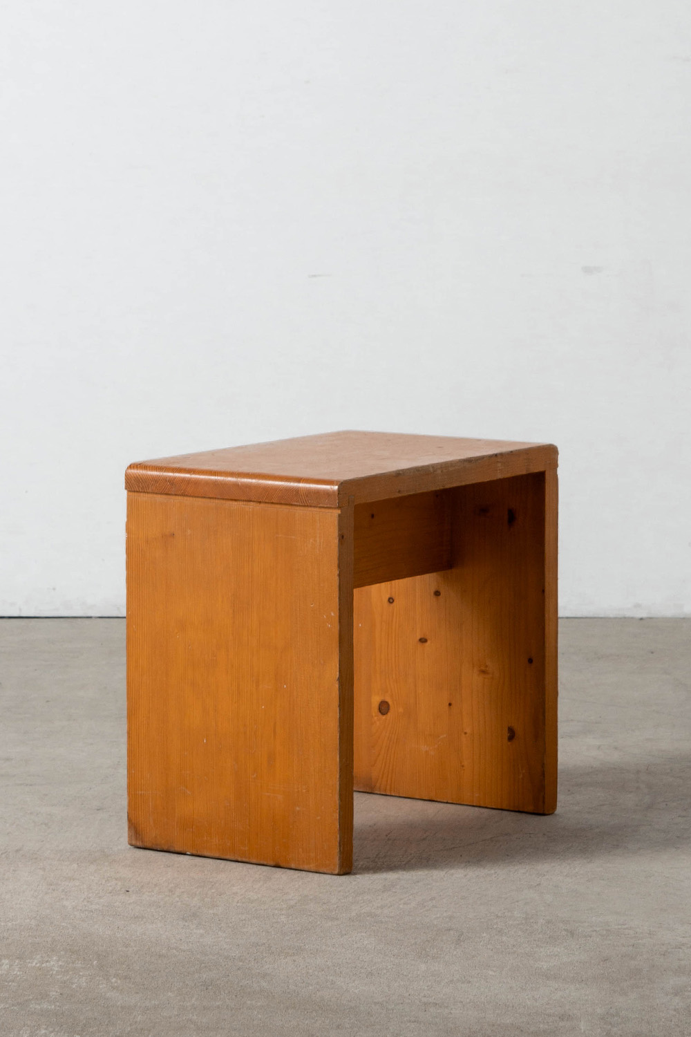 Stool by Charlotte Perriand for Les Arcs in Pine