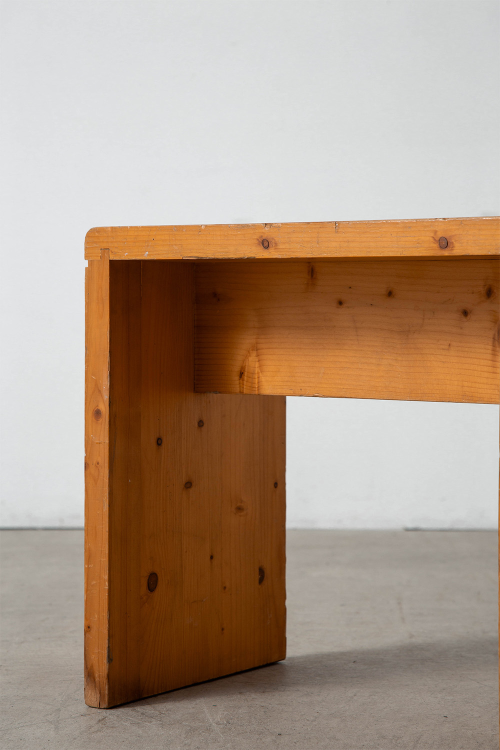 Stool by Charlotte Perriand for Les Arcs in Pine