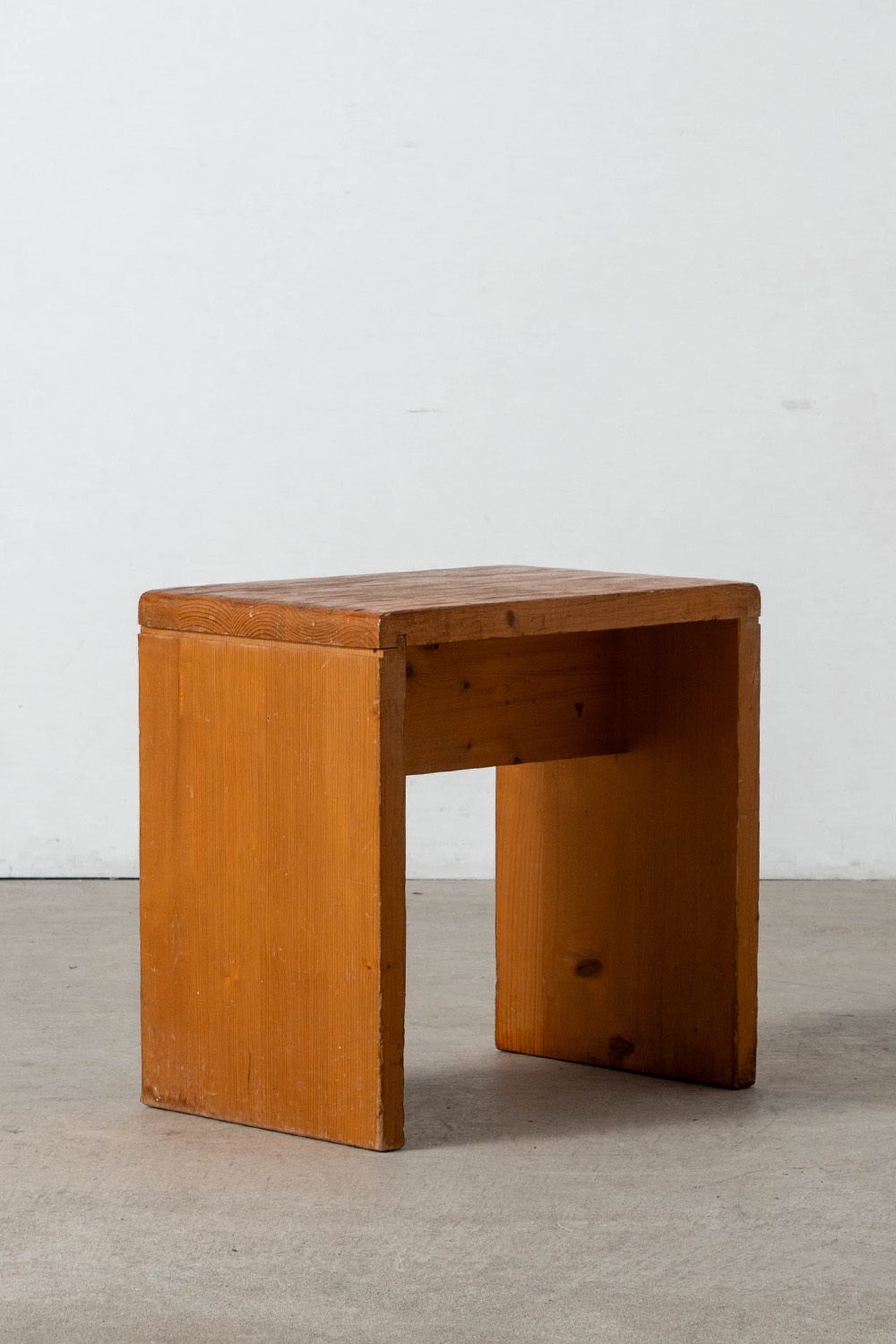 Stool by Charlotte Perriand for Les Arcs in Pine