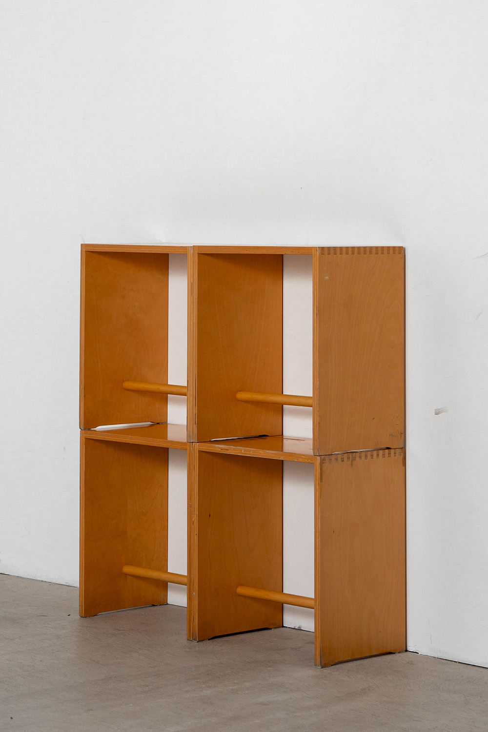 ‘Sgabillo’ Stool and Side Table by Max Bill for Zanotta in beech