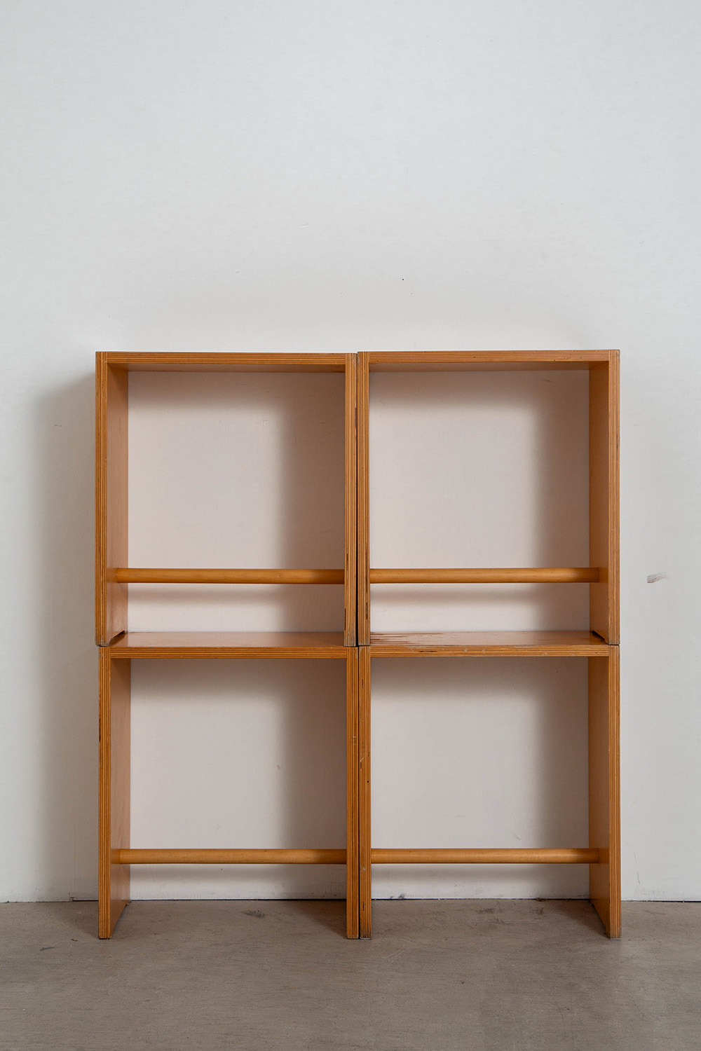 ‘Sgabillo’ Stool and Side Table by Max Bill for Zanotta in beech