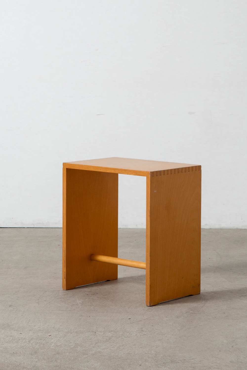 ‘Sgabillo’ Stool and Side Table by Max Bill for Zanotta in beech