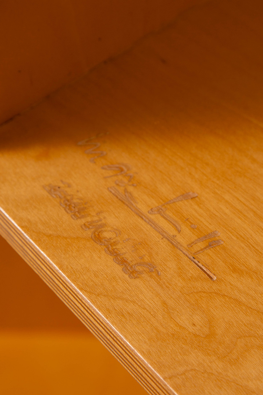 ‘Sgabillo’ Stool and Side Table by Max Bill for Zanotta in beech