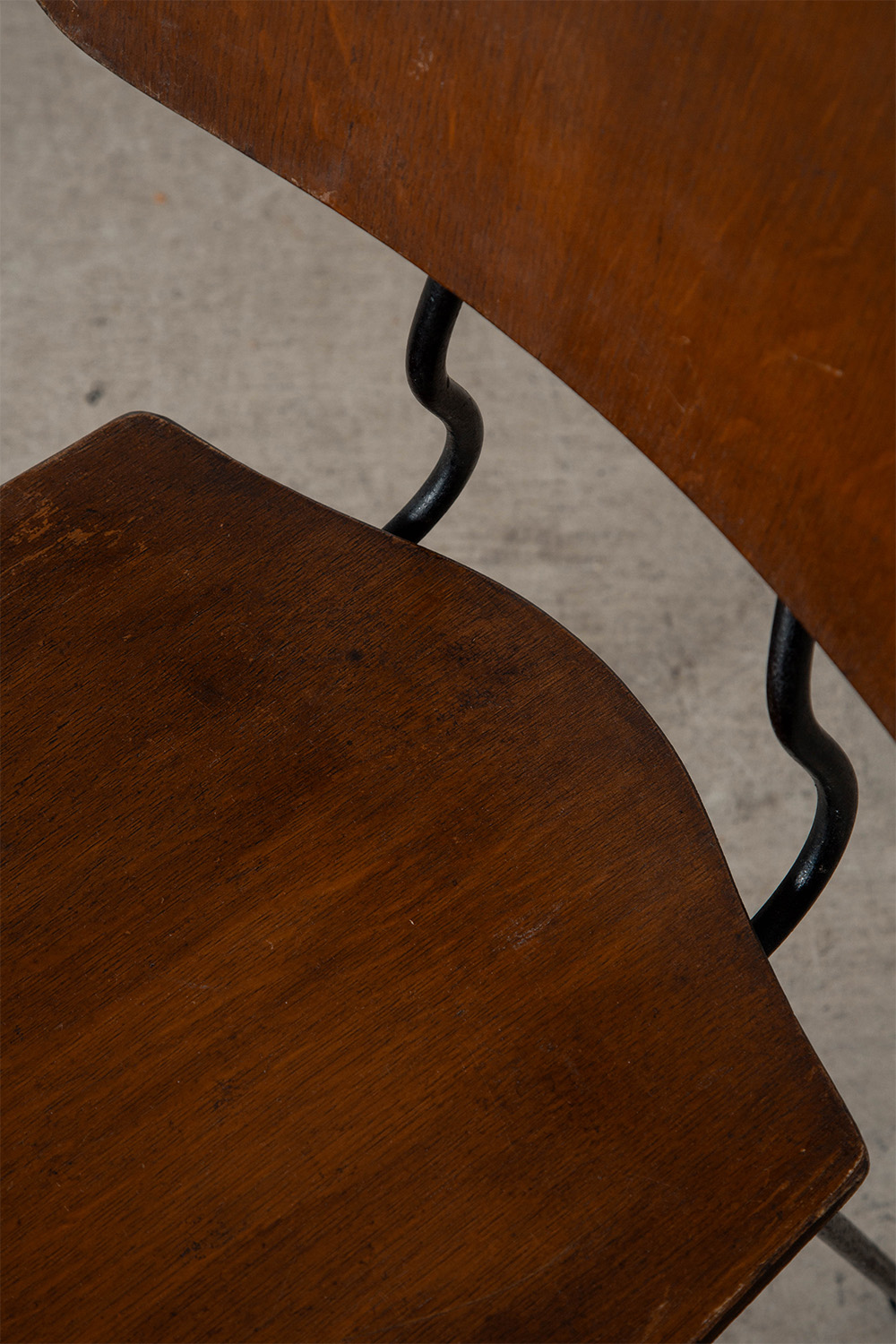 Dining Chair in Wood and Steel