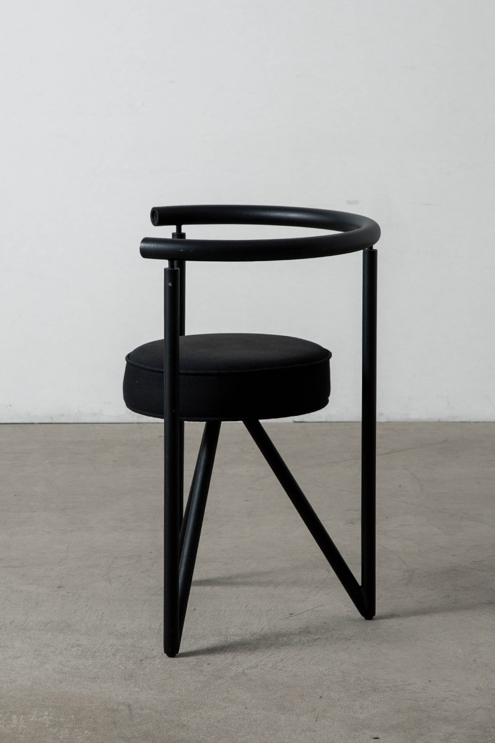 ‘MISS DORN’ Chair by Philippe Starck in Steel and Fabric