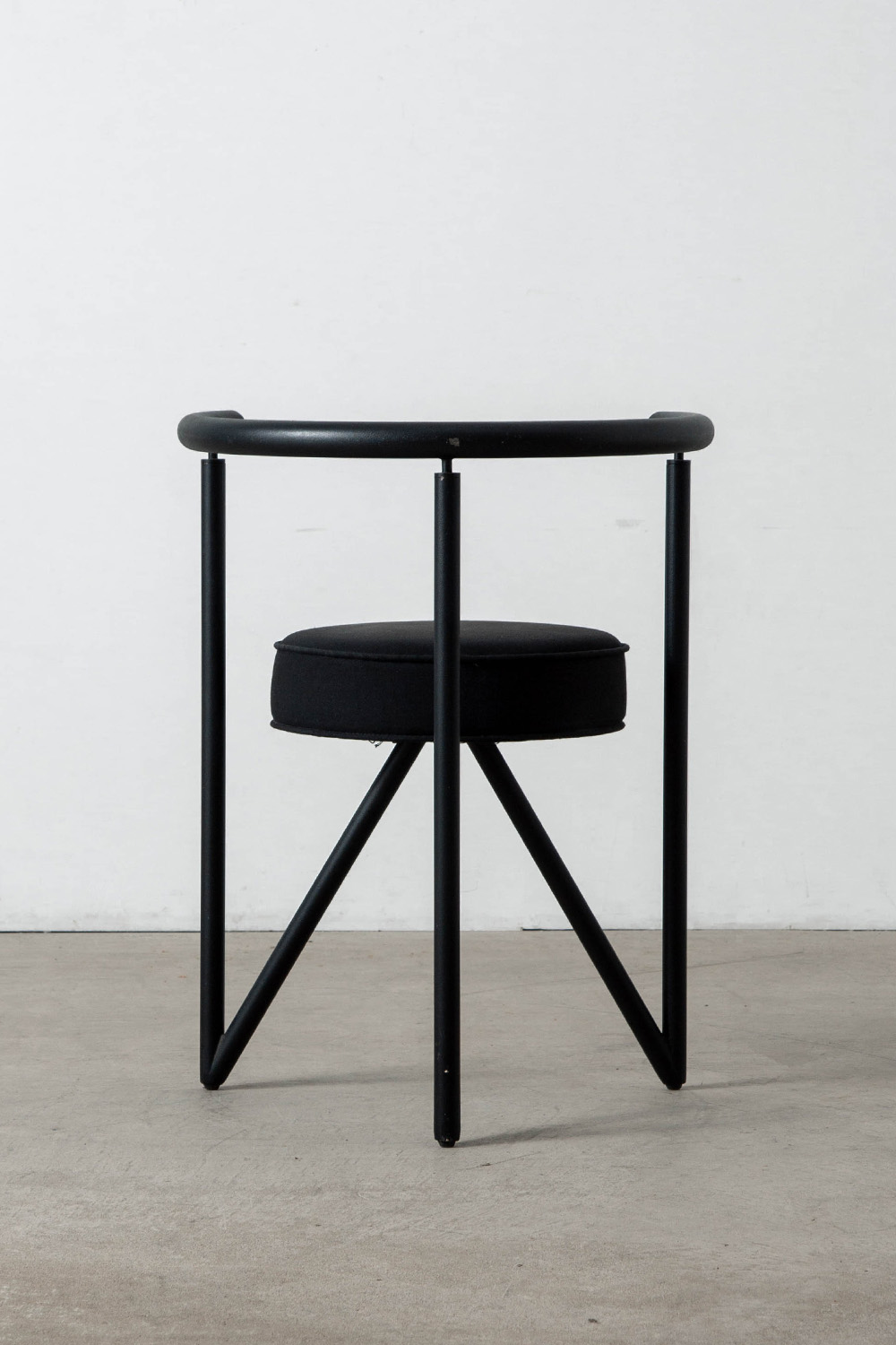 ‘MISS DORN’ Chair by Philippe Starck in Steel and Fabric
