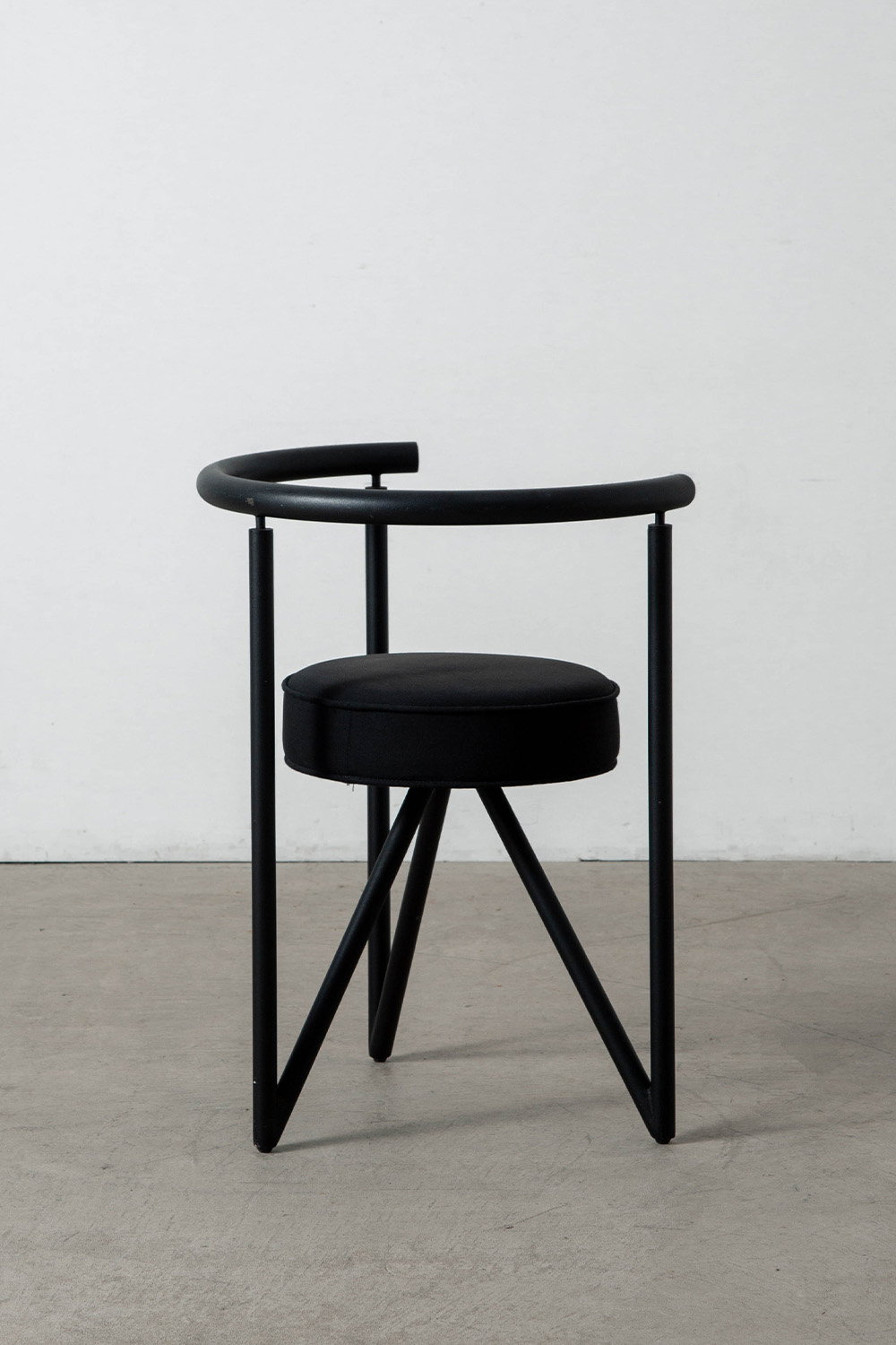 ‘MISS DORN’ Chair by Philippe Starck in Steel and Fabric