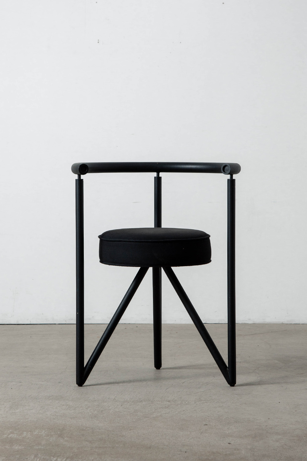 ‘MISS DORN’ Chair by Philippe Starck in Steel and Fabric