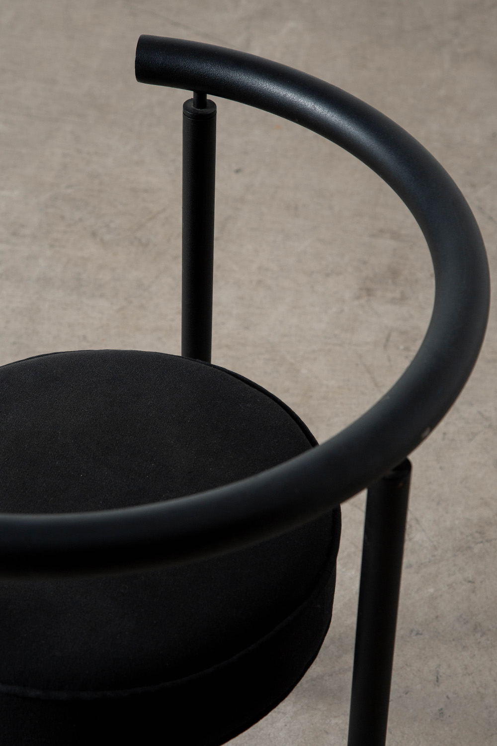 ‘MISS DORN’ Chair by Philippe Starck in Steel and Fabric