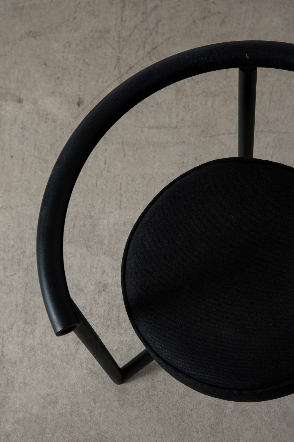 ‘MISS DORN’ Chair by Philippe Starck in Steel and Fabric