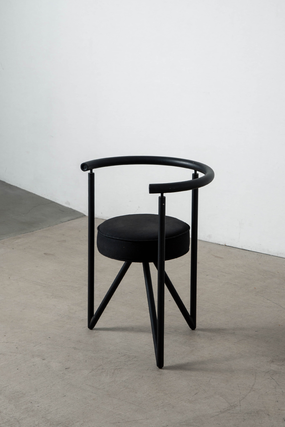 ‘MISS DORN’ Chair by Philippe Starck in Steel and Fabric