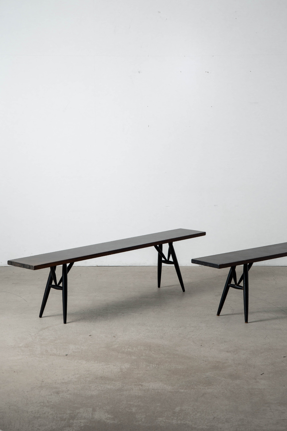 ‘Pirkka’ Bench by Ilmari Tapiovaara for Laukaan Puu in Wood