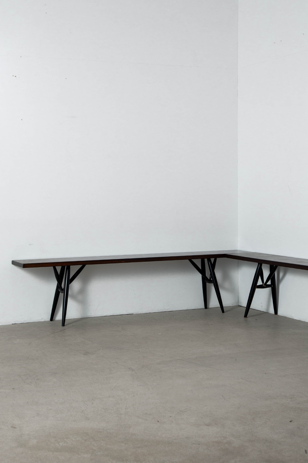 ‘Pirkka’ Bench by Ilmari Tapiovaara for Laukaan Puu in Wood