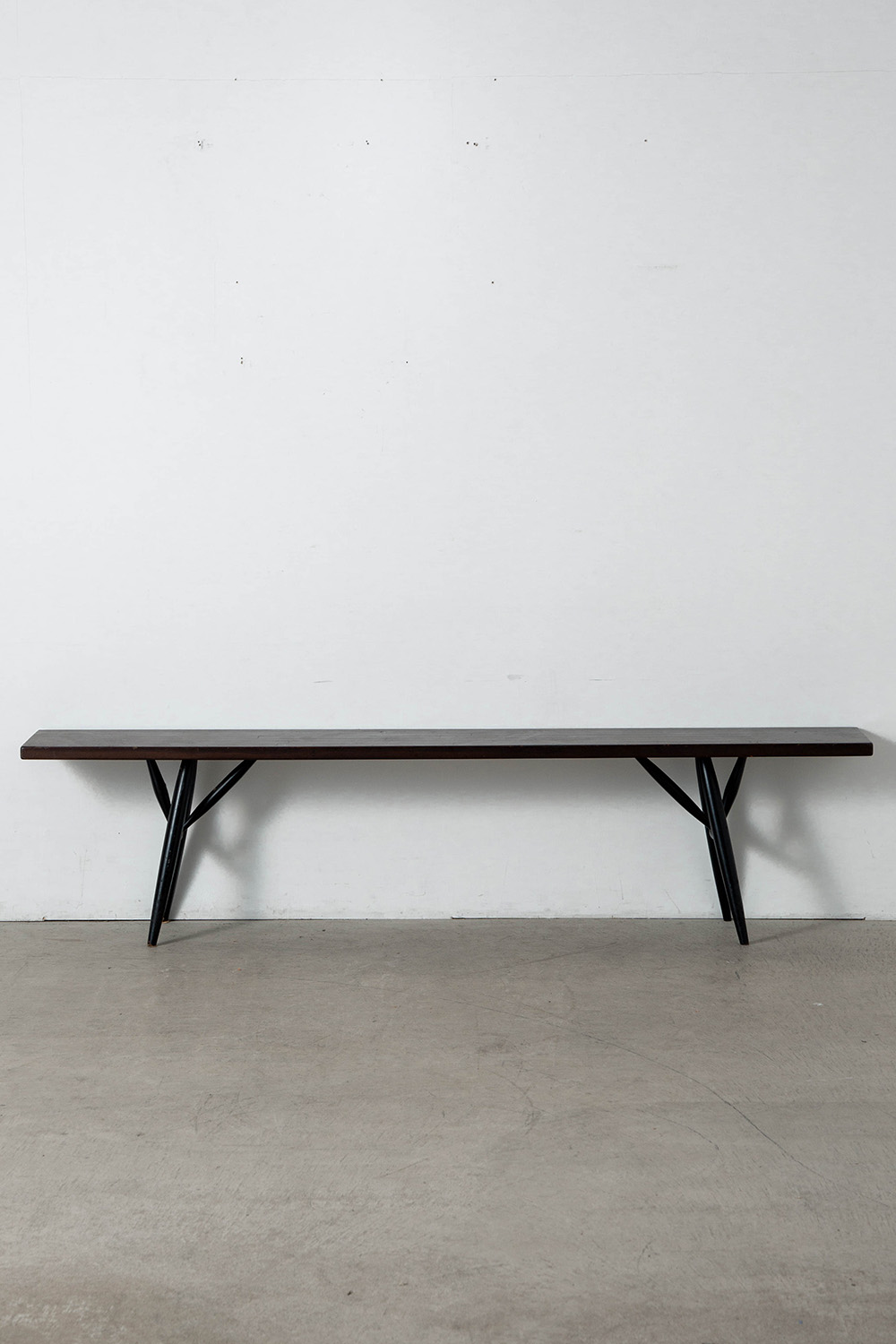‘Pirkka’ Bench by Ilmari Tapiovaara for Laukaan Puu in Wood
