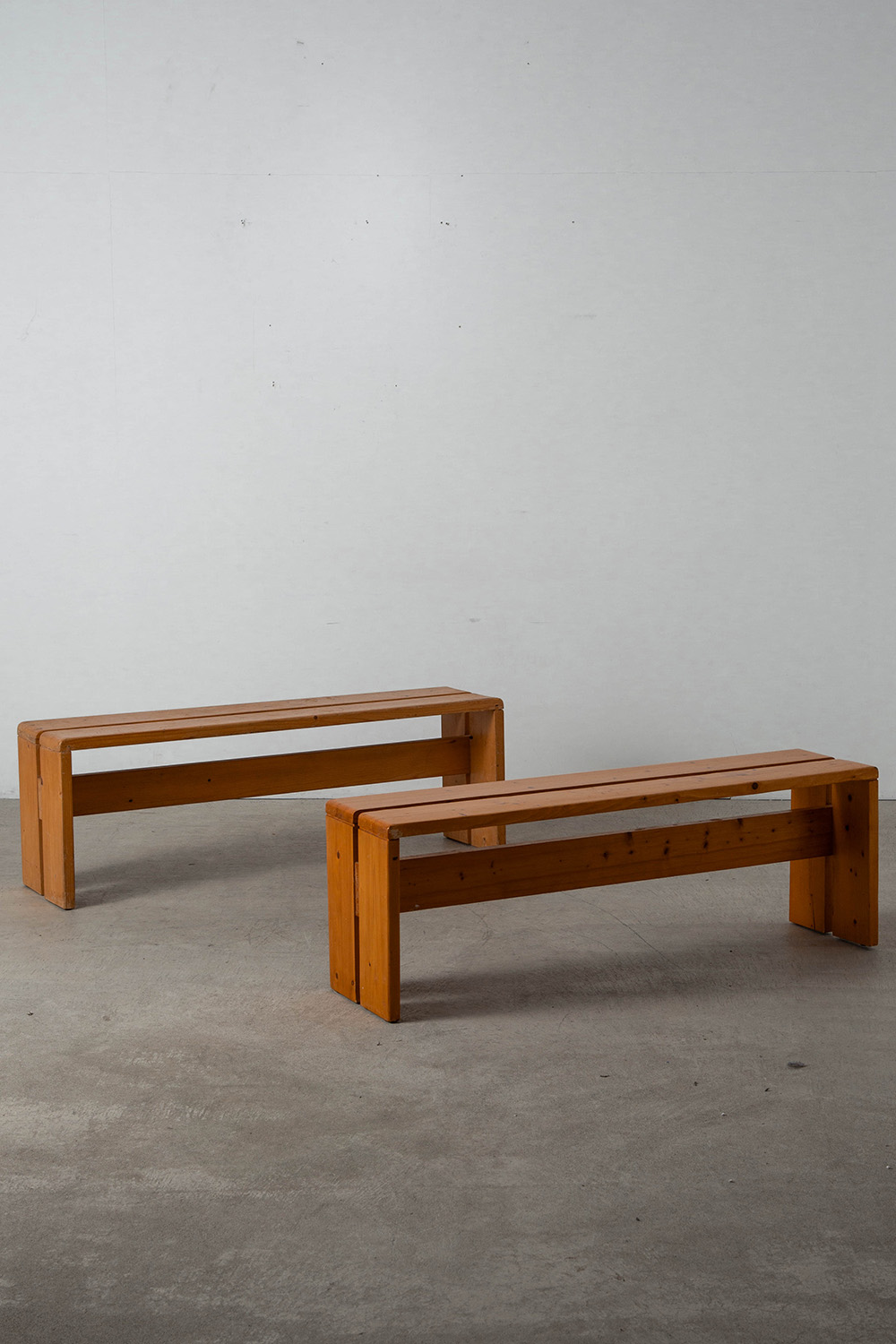 Bench by Charlotte Perriand for Les Arcs in Pine