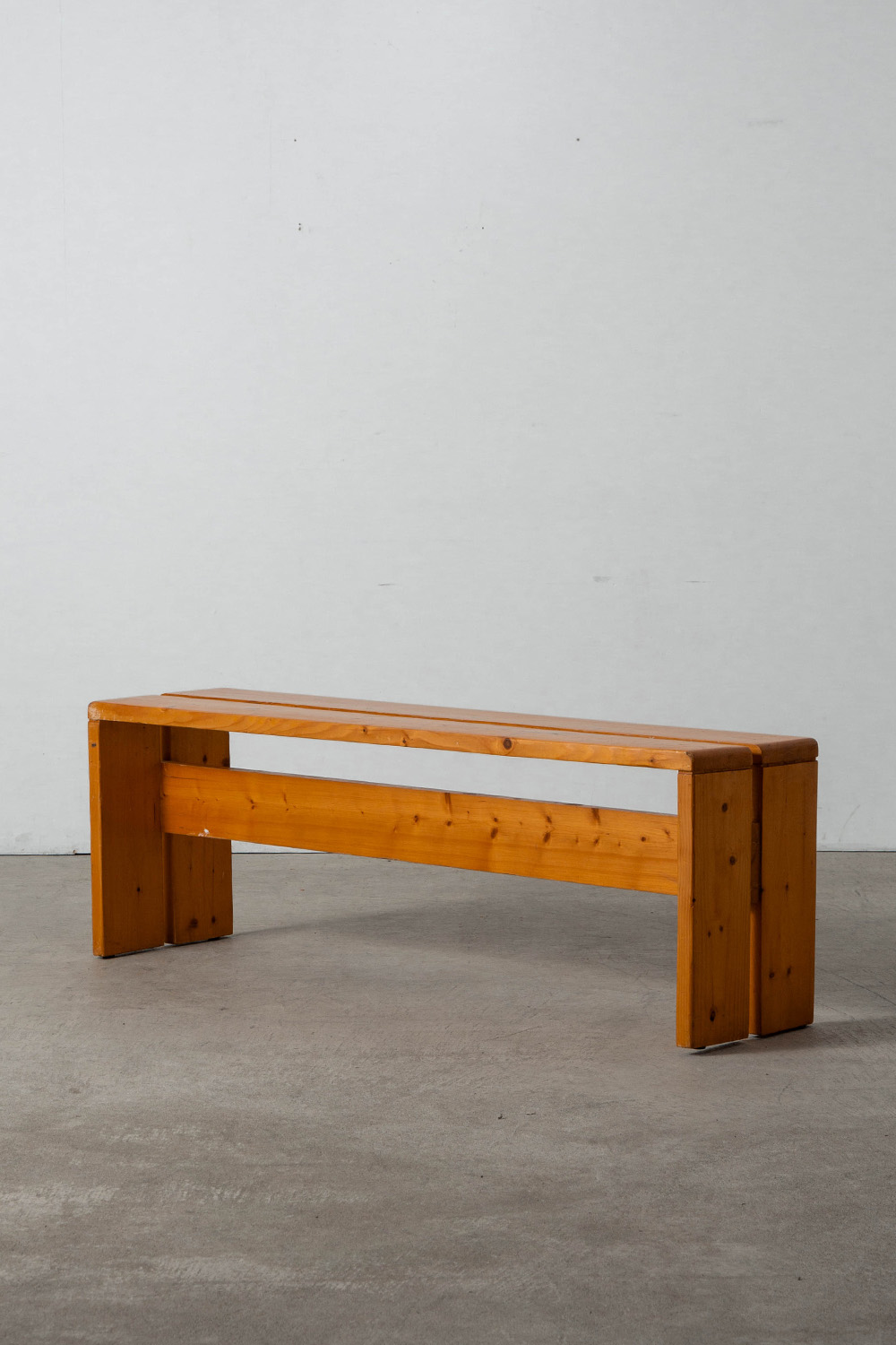 Bench by Charlotte Perriand for Les Arcs in Pine
