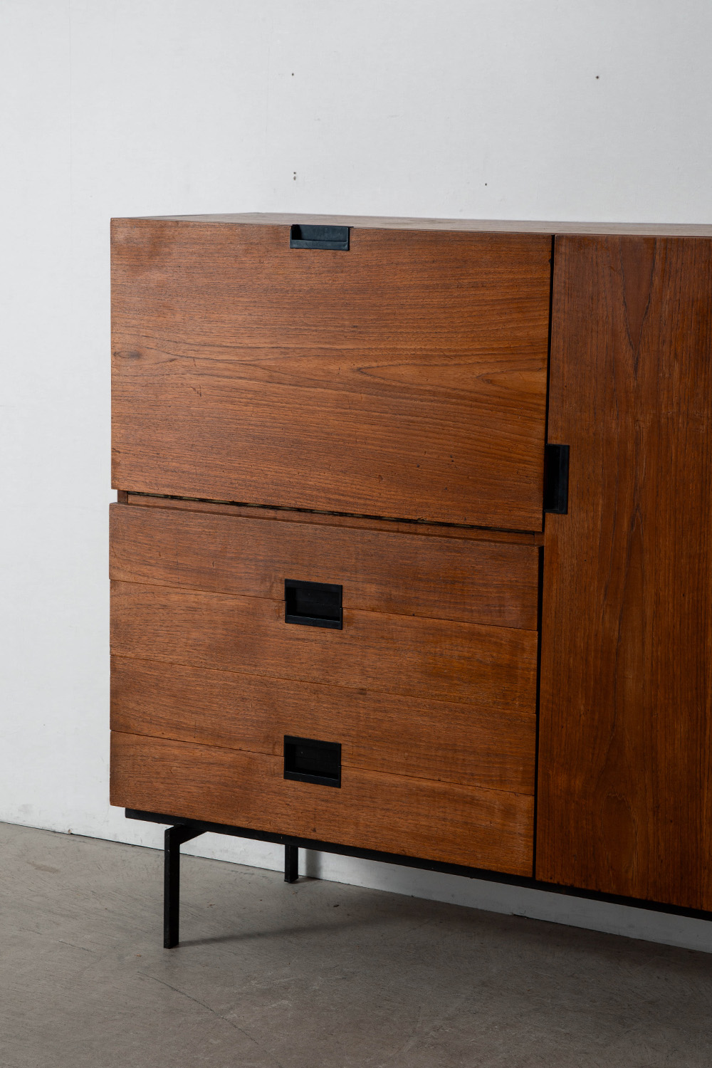 ‘CU01’ Cabinet By Cees Braakman for Pastoe in Teak and Steel