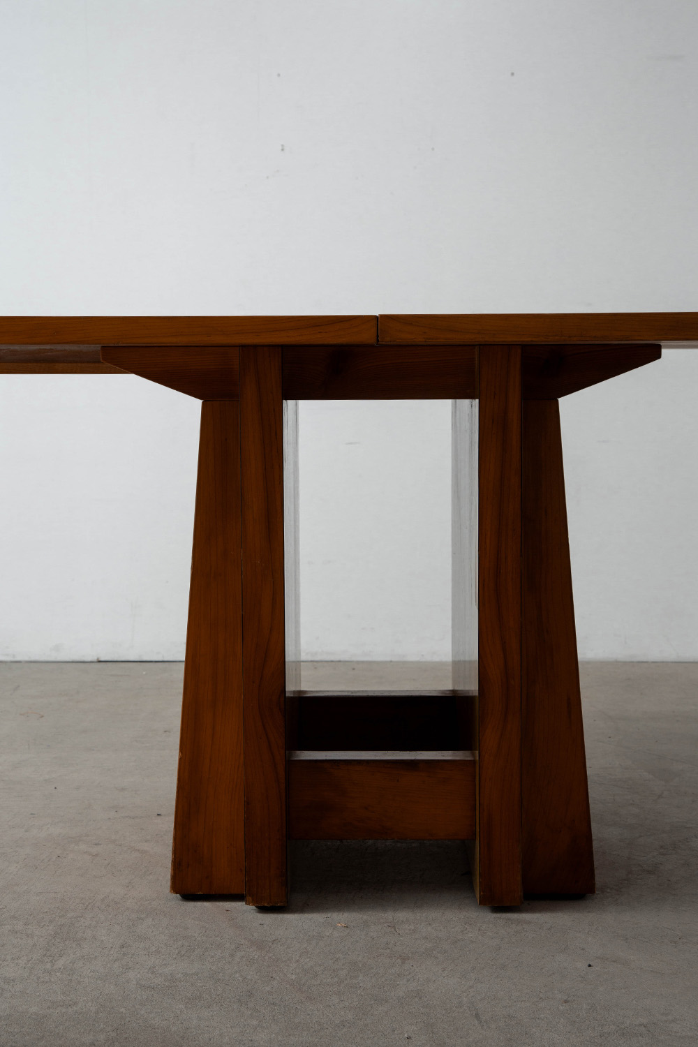 Architectural Extension Dining Table in Wood