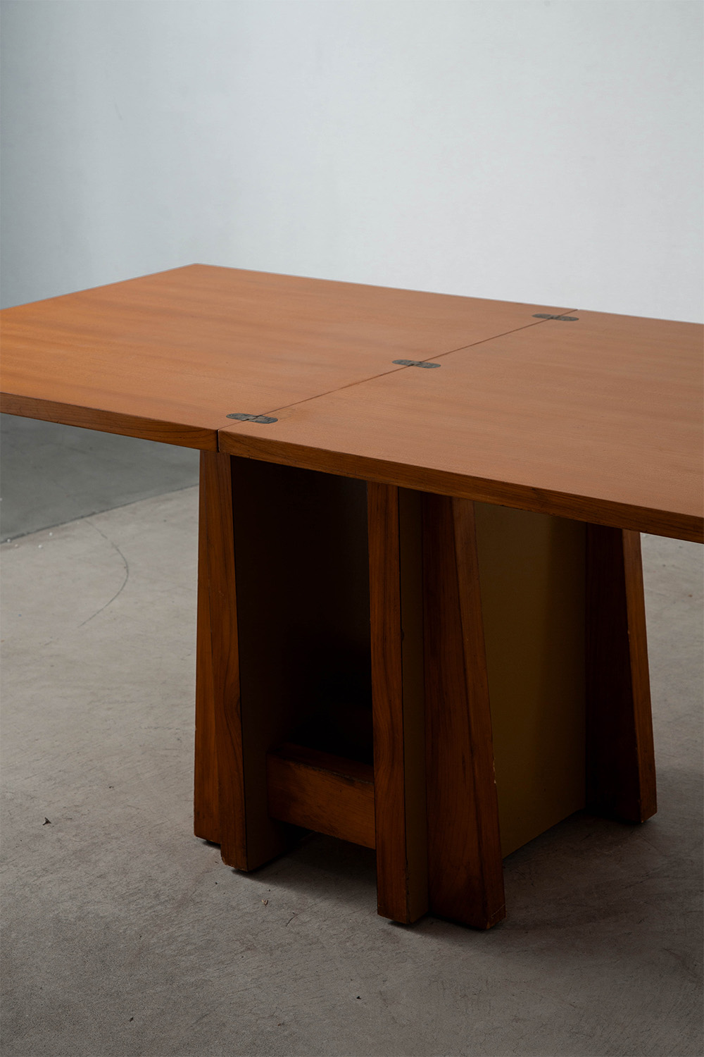 Architectural Extension Dining Table in Wood