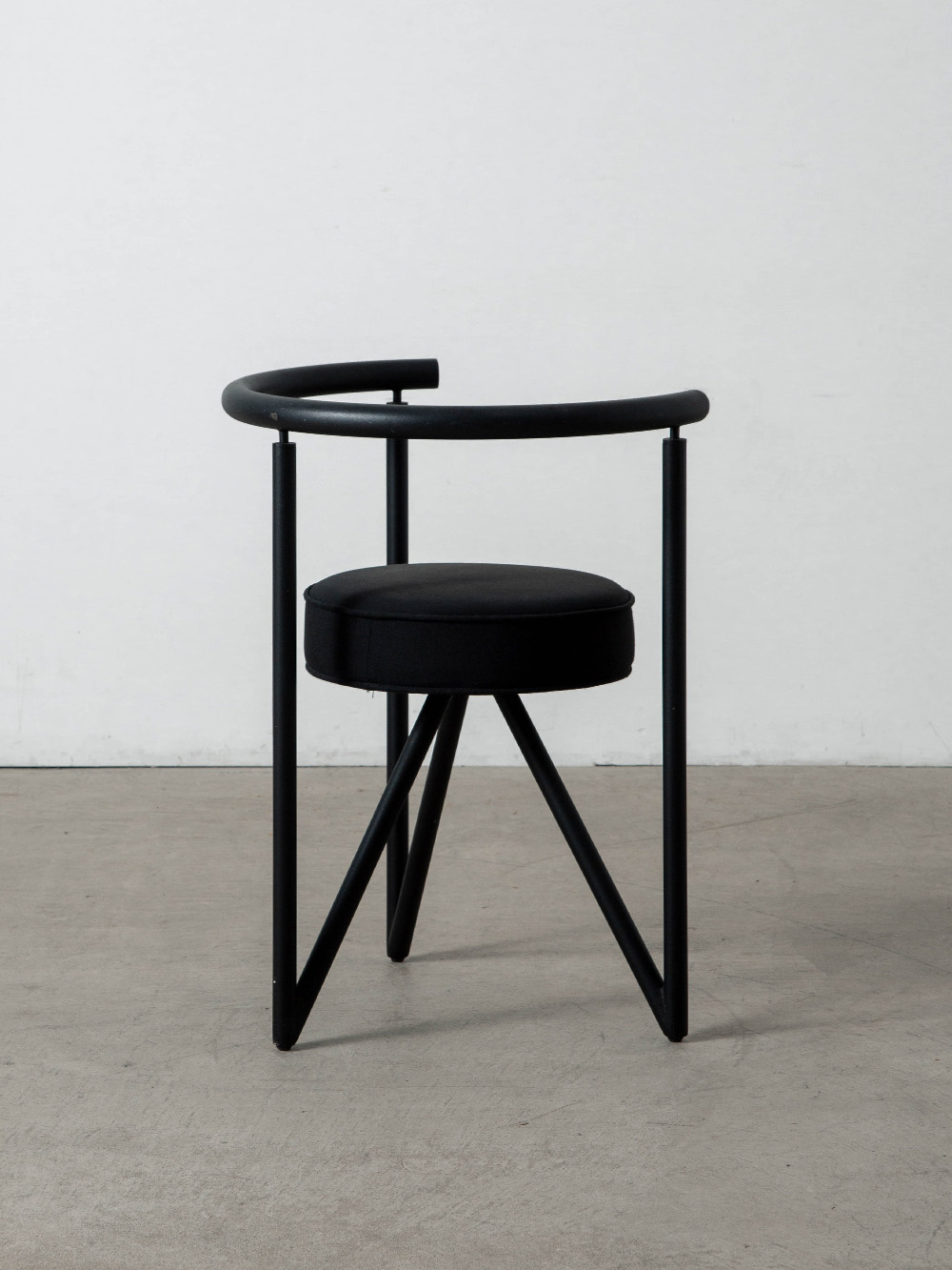 ‘MISS DORN’ Chair by Philippe Starck in Steel and Fabric