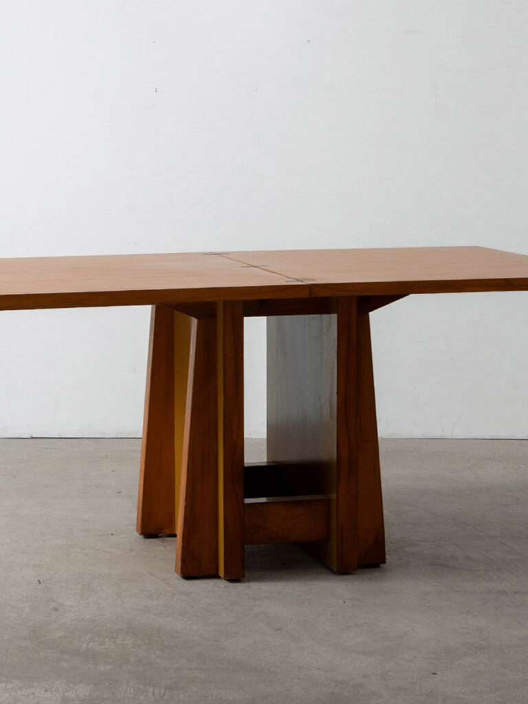 Architectural Extension Dining Table in Wood