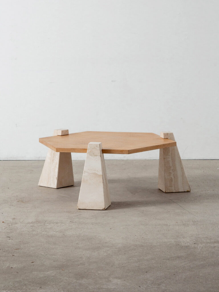 Coffee Table in Travertine