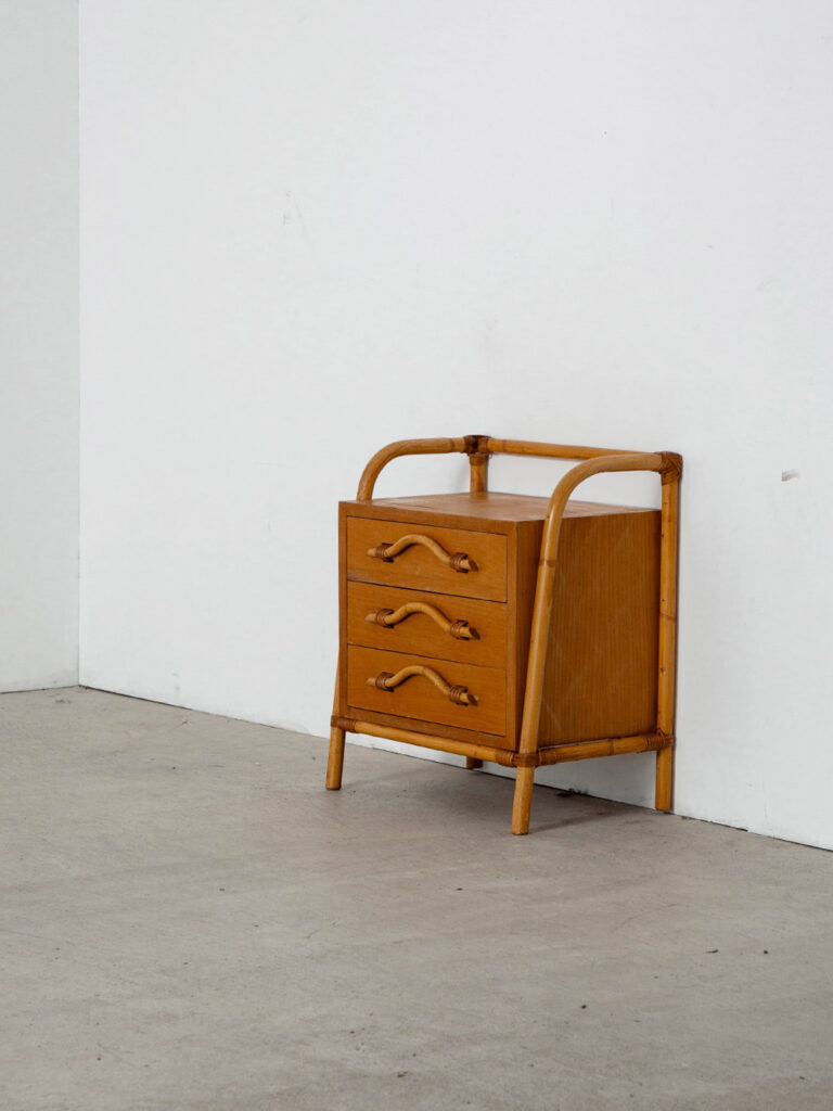 Chest in Wood and Bamboo