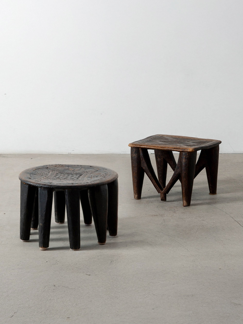 Primitive Stool in Wood