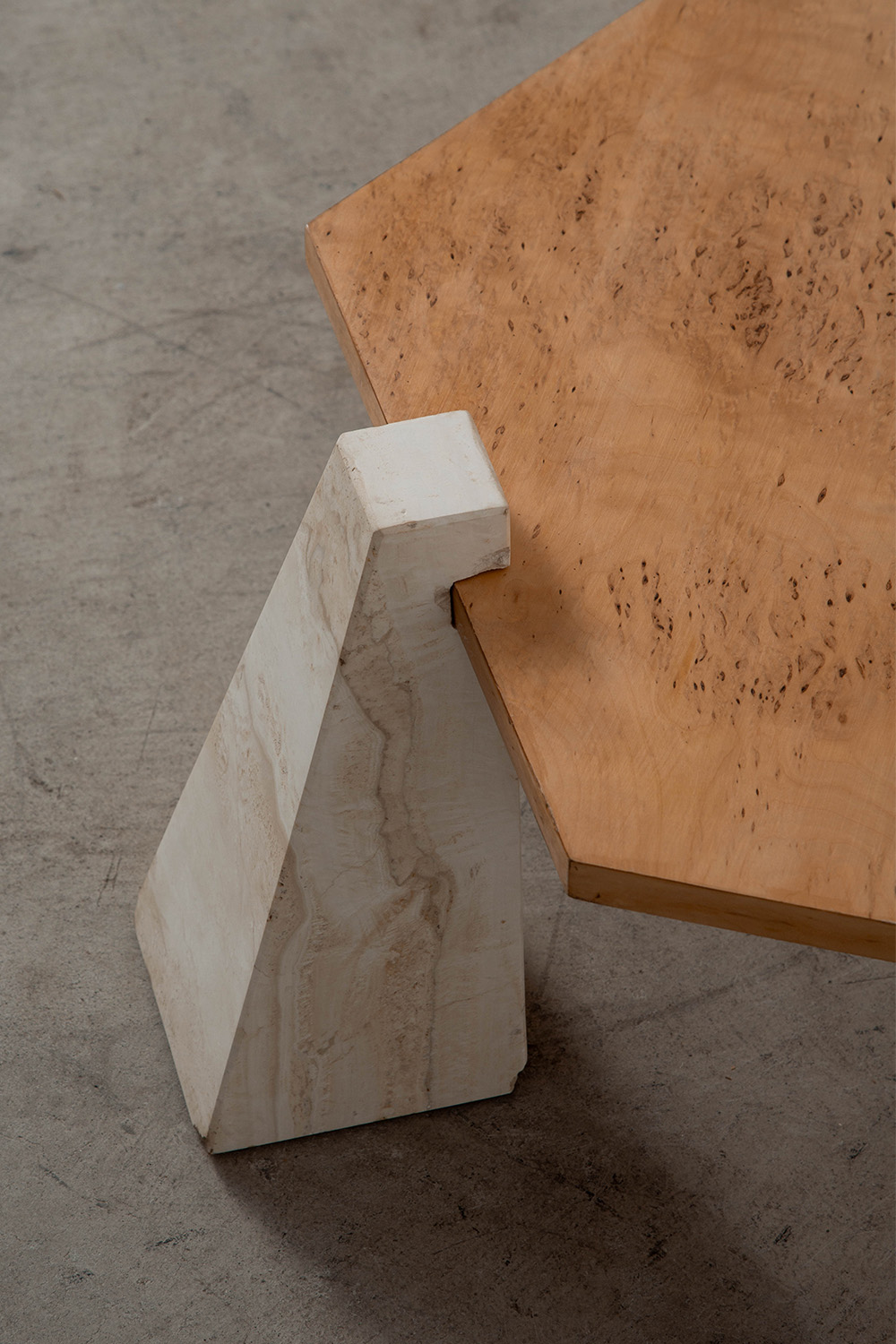 Coffee Table in Travertine