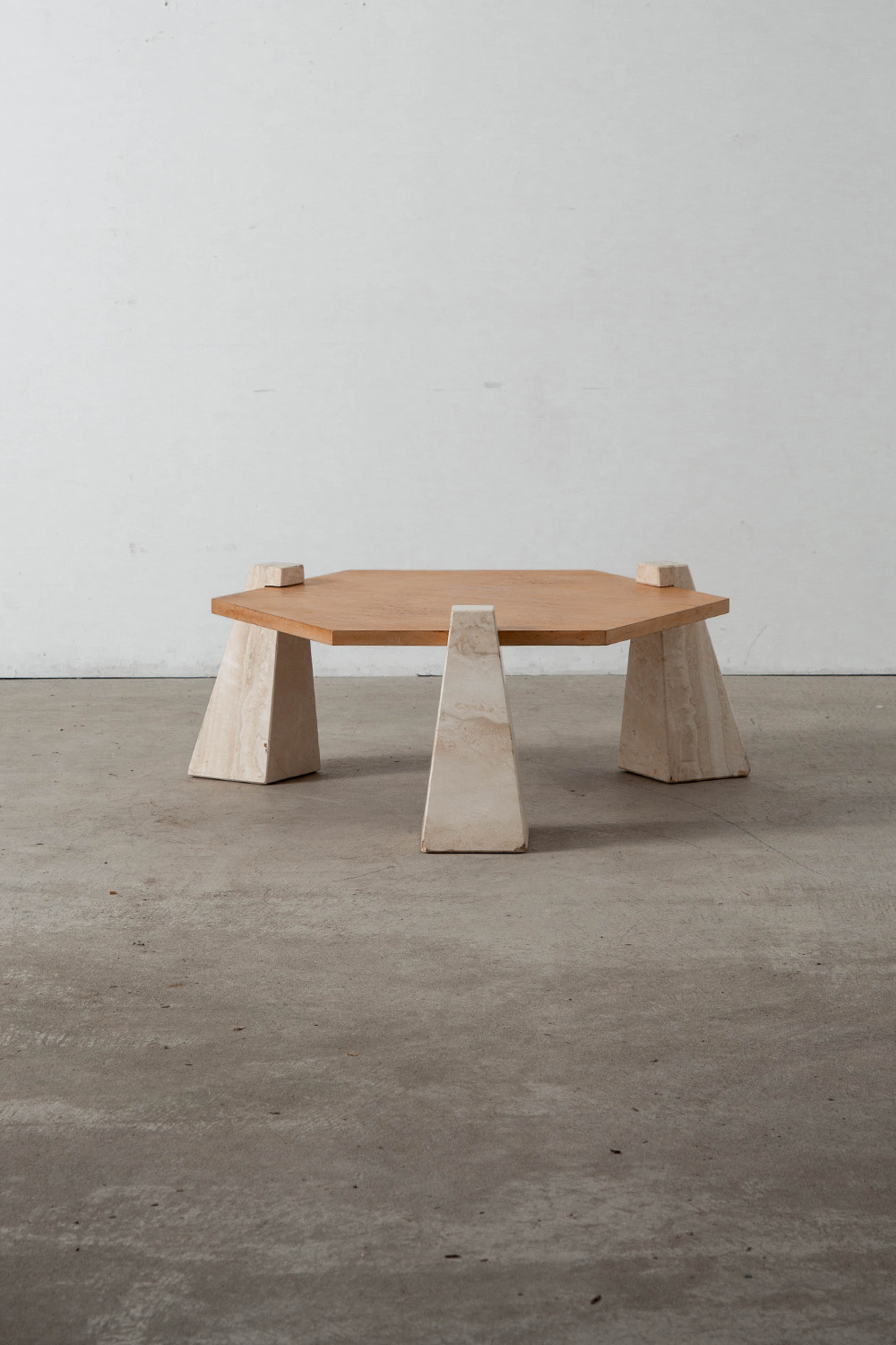 Coffee Table in Travertine