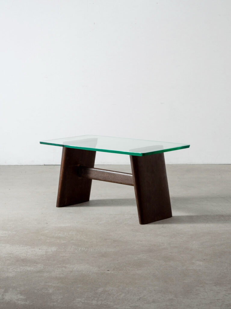 Coffee Table for Valabrega in Glass and Oak