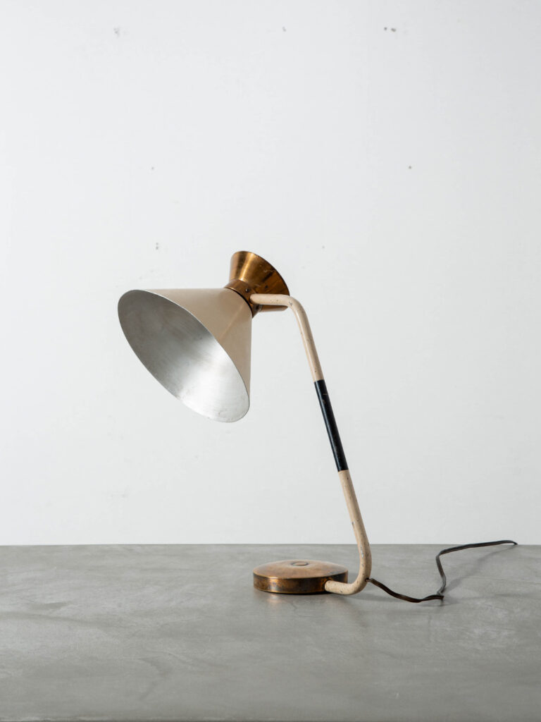 Model 450 Table Lamp for Jumo in Steel and Brass