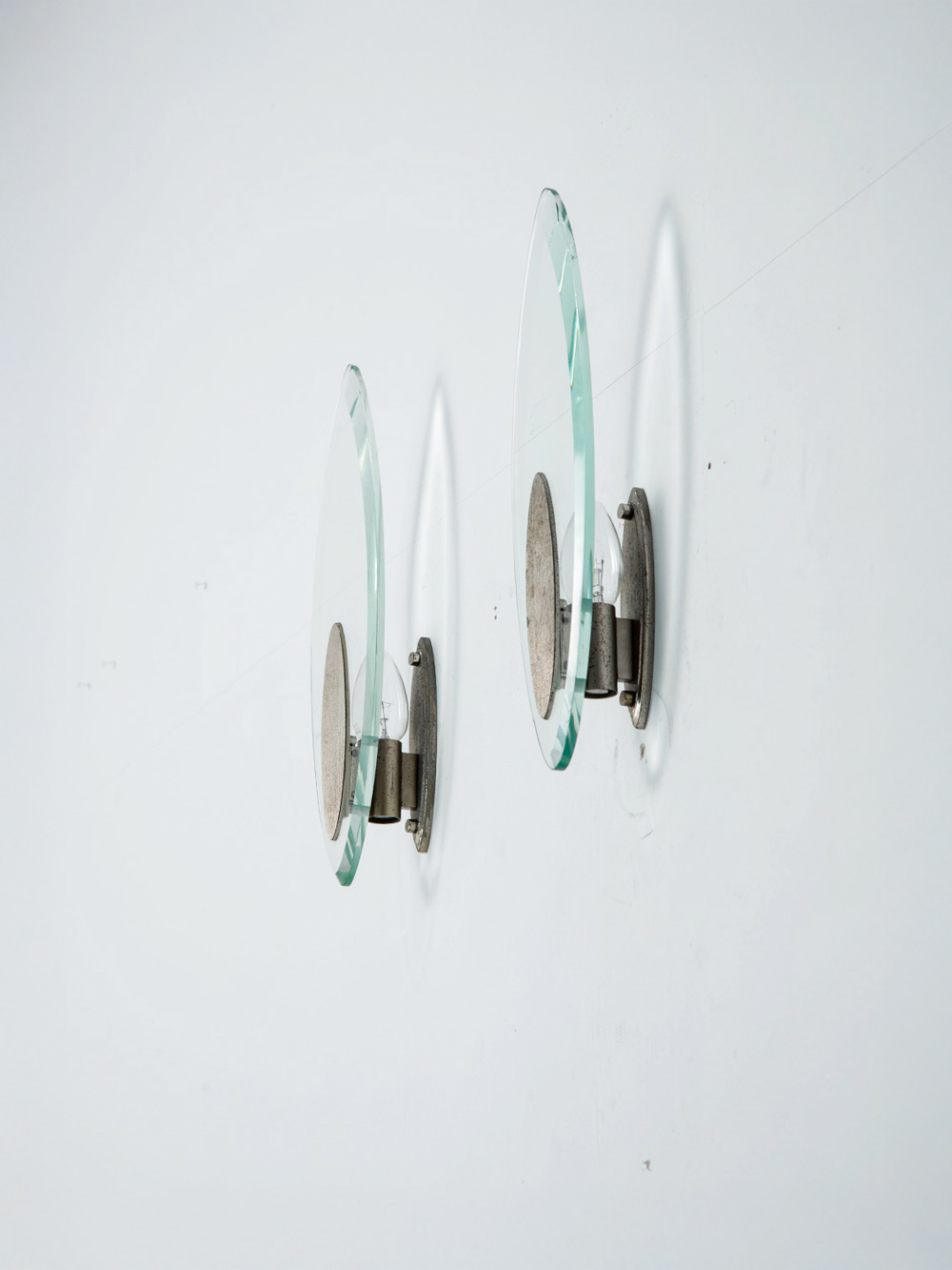 Wall Lamp for LUMI in Glass and Metal