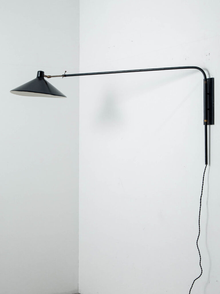 Wall Lamp in Steel and Brass