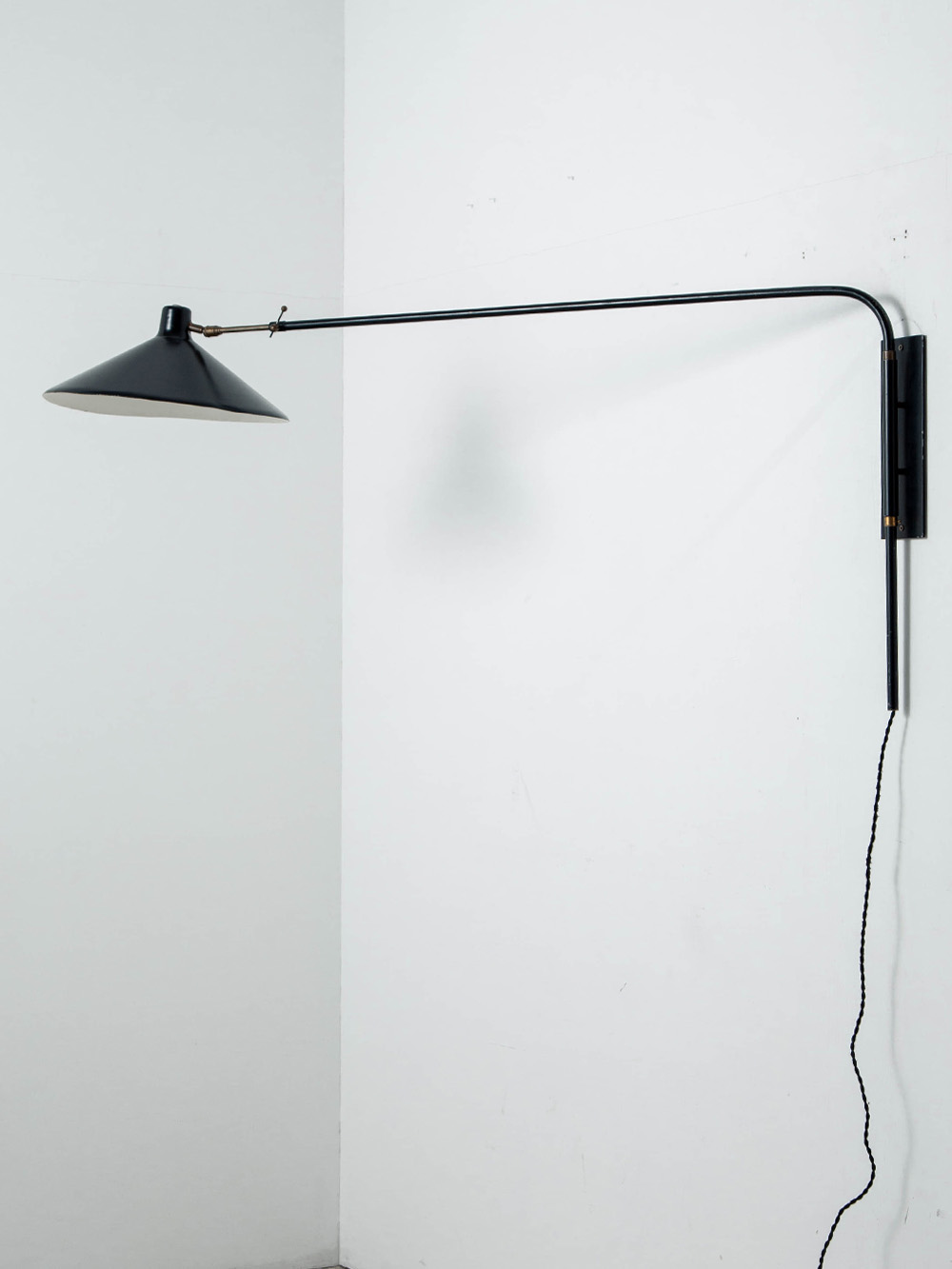 Wall Lamp in Steel and Brass