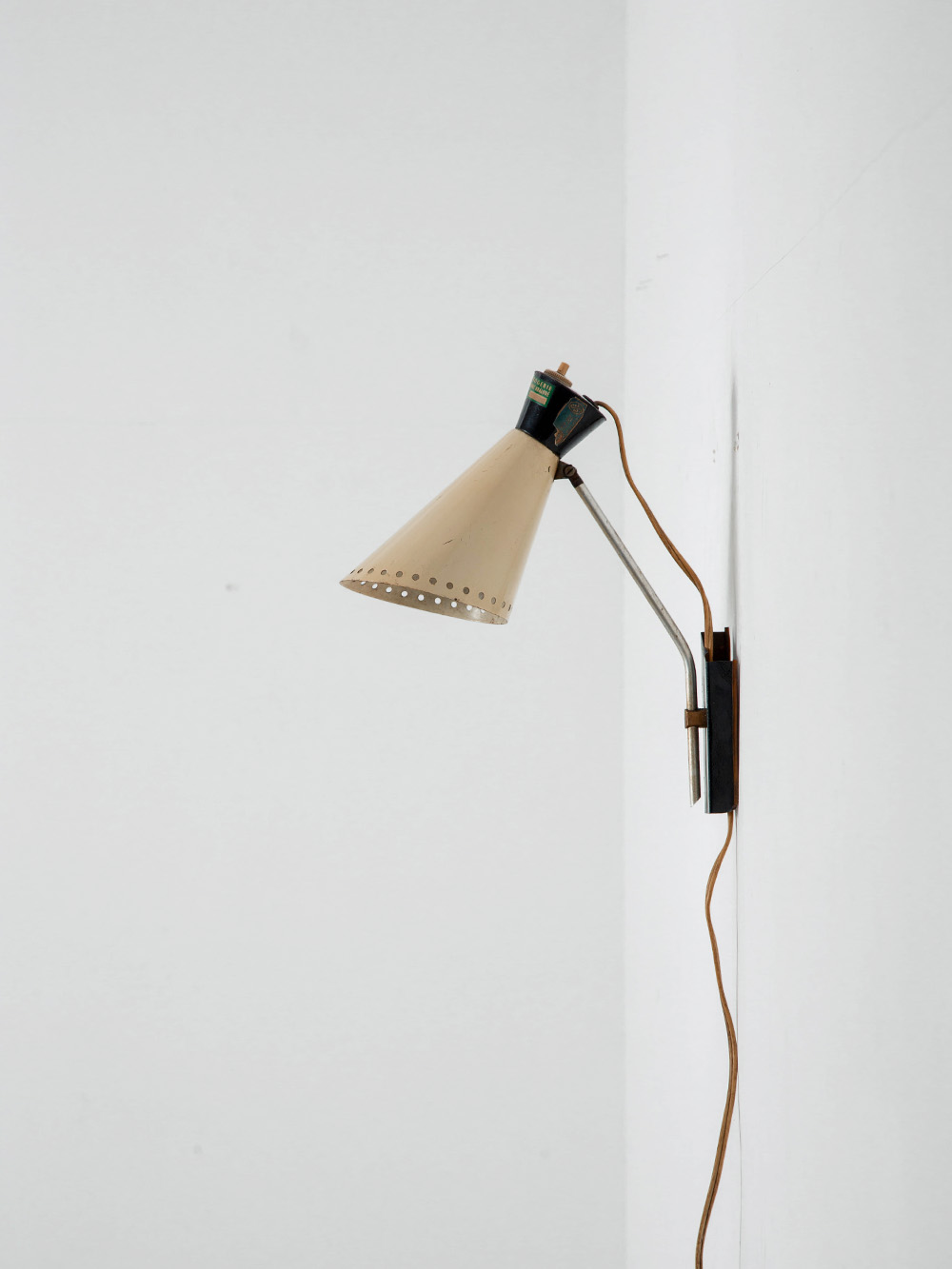 Wall Lamp in Steel and Brass