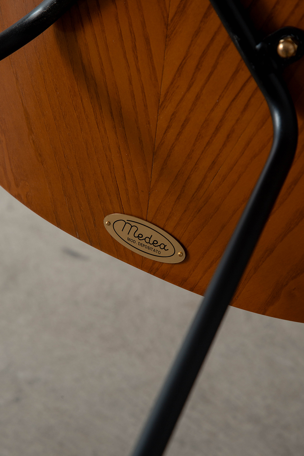 Medea Chair by Vittorio Nobili for Medea in Ash and Steel