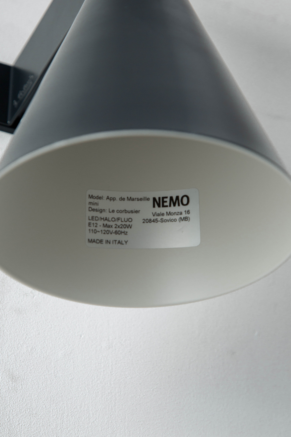 Applique De Marseille Mini Wall Lamp,Applique De Marseille Mini,Wall Lamp,ウォールランプ,Le Corbusier,ル・コルビジェ,NEMO,Italy,イタリア,清澄白河,Antique,Vintage,Interior Design,stoop,topso,アンティーク,ビンテージ,ヴィンテージ,家具,雑貨,インテリア,店舗什器,設計,インテリアデザイン,内装,什器,店舗設計,ギャラリー,デザイナーズ家具,ショールーム