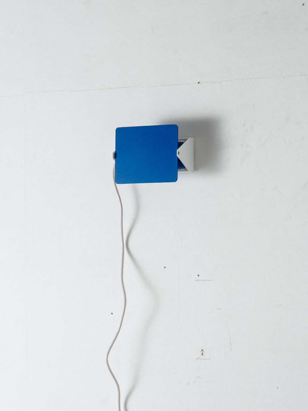 Applique À Volet Pivotant Wall Lamp by Charlotte Perriand for NEMO in Blue