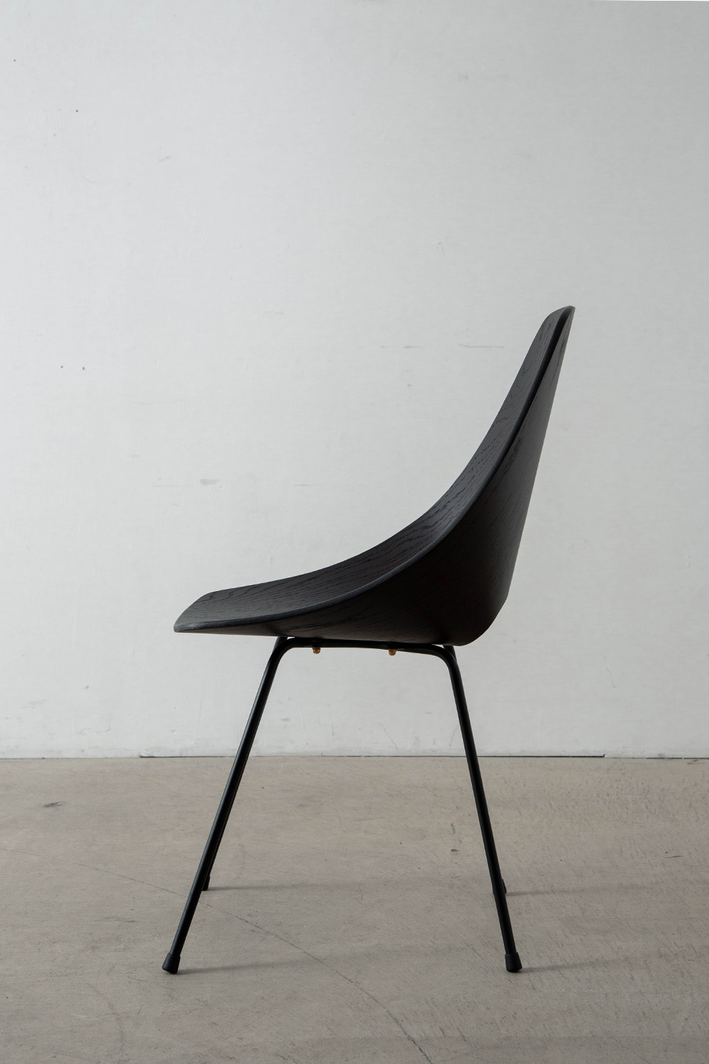 Medea Chair by Vittorio Nobili for Medea in Brown Oak and Steel