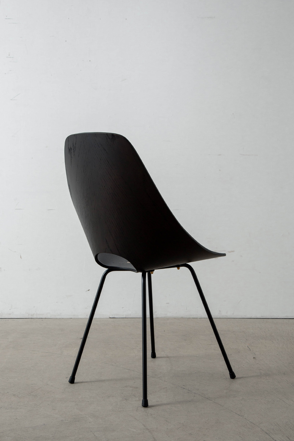 Medea Chair by Vittorio Nobili for Medea in Brown Oak and Steel