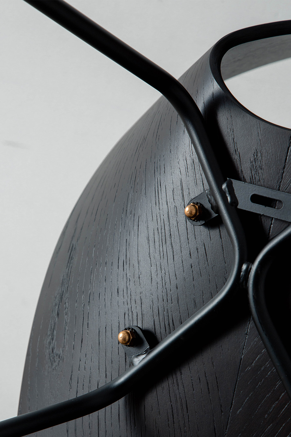 Medea Chair by Vittorio Nobili for Medea in Brown Oak and Steel