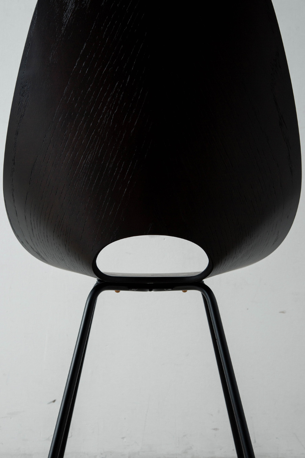 Medea Chair by Vittorio Nobili for Medea in Brown Oak and Steel